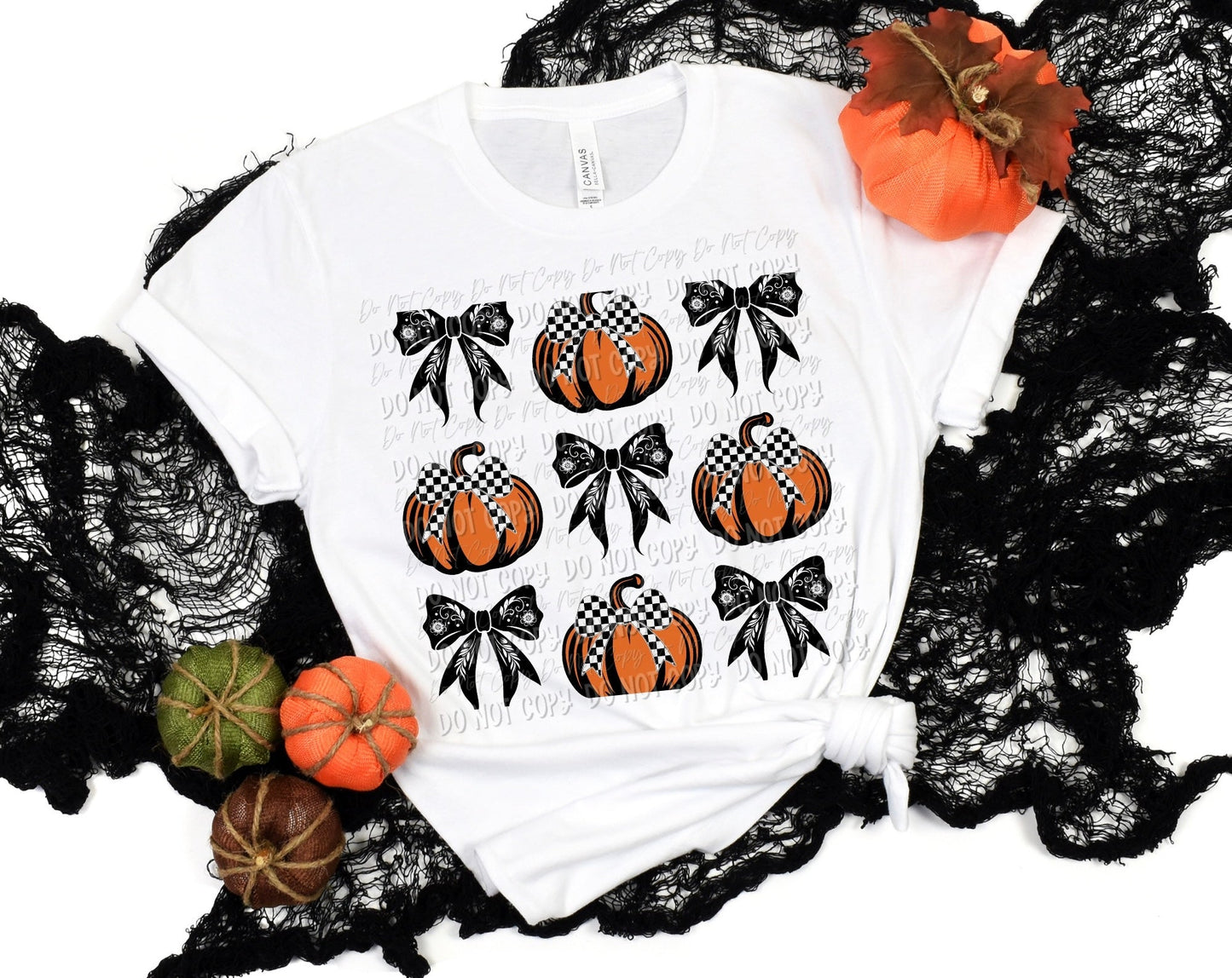 Spooky Bows & Pumpkins - Tee