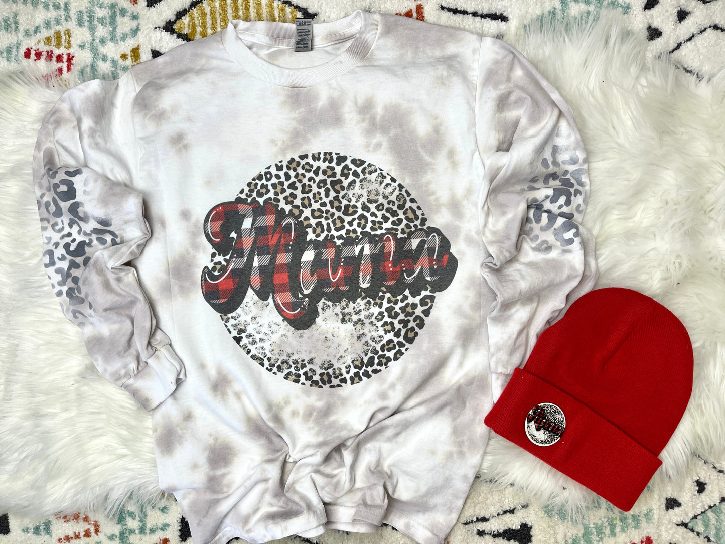 Plaid leopard mama bundle