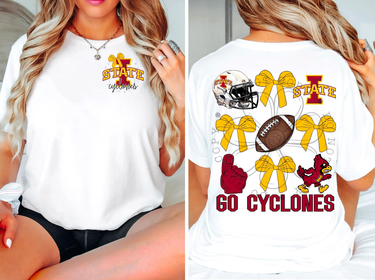 Go Cyclones Bow | Tee | Sweatshirt | Hoodie