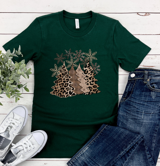 Leopard Christmas TEE