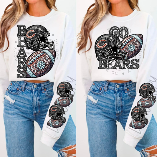 Rhinestone Bears | Sweatshirt OR Hoodie