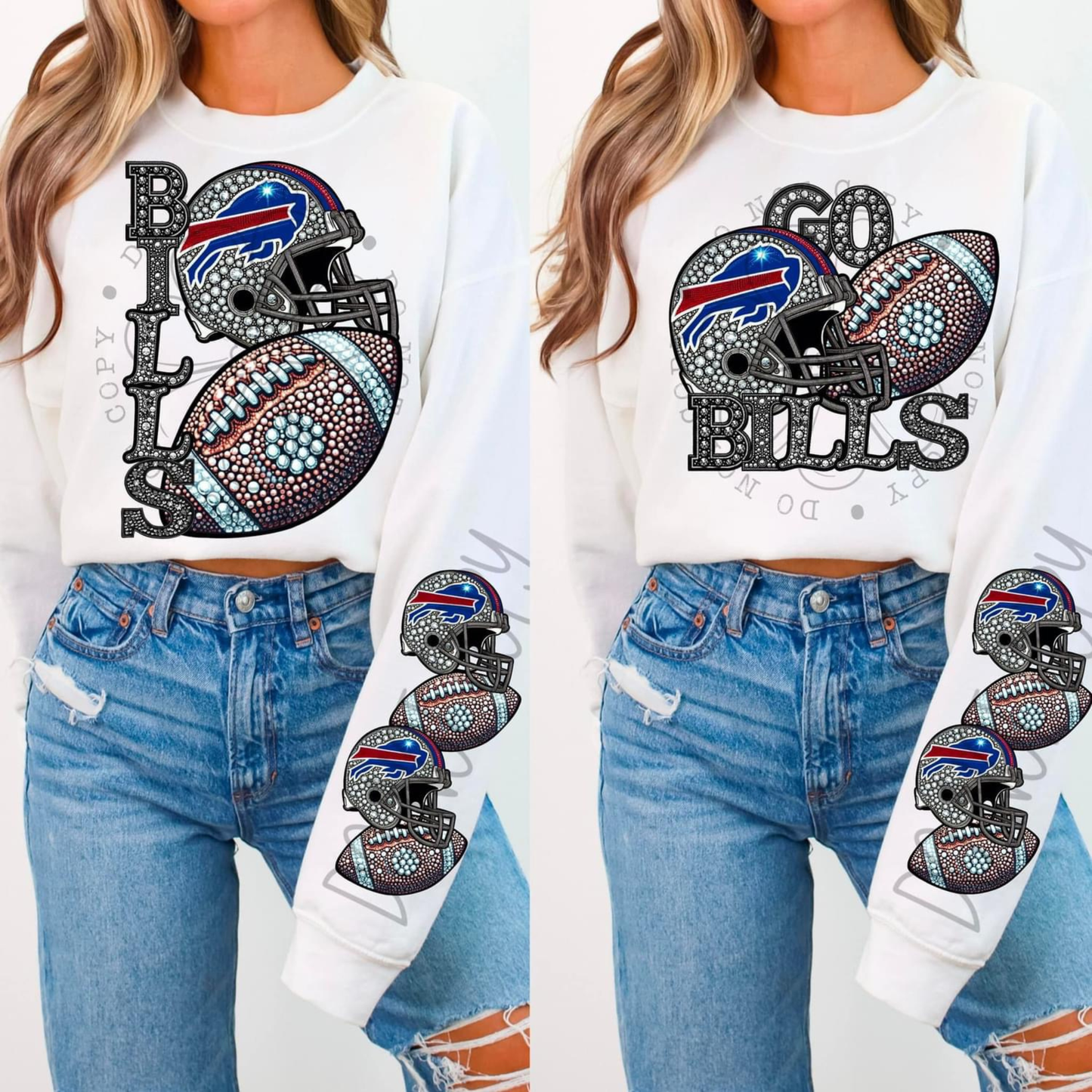 Rhinestone Bills | Sweatshirt OR Hoodie