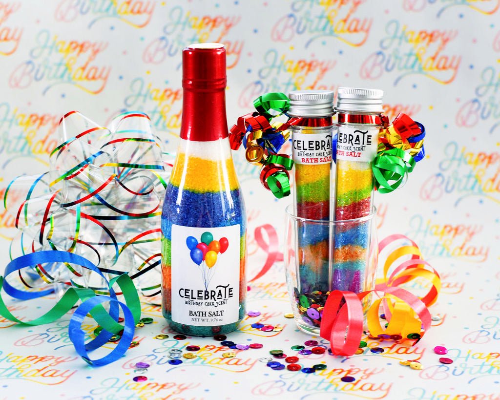 Celebrate Multi Colored Bath Salts - Oily BlendsCelebrate Multi Colored Bath Salts