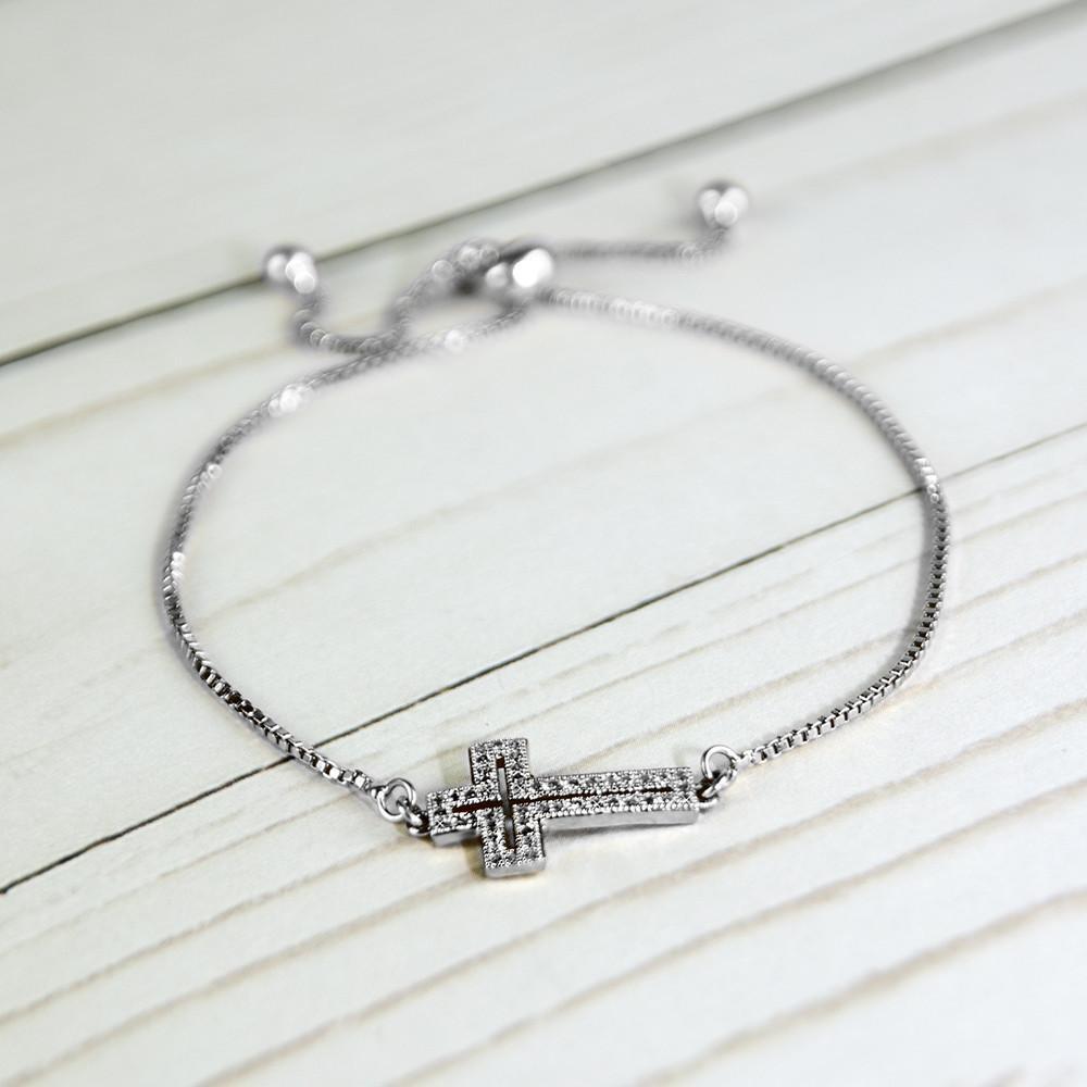 ClaudiaG Cross Bracelet -Silver