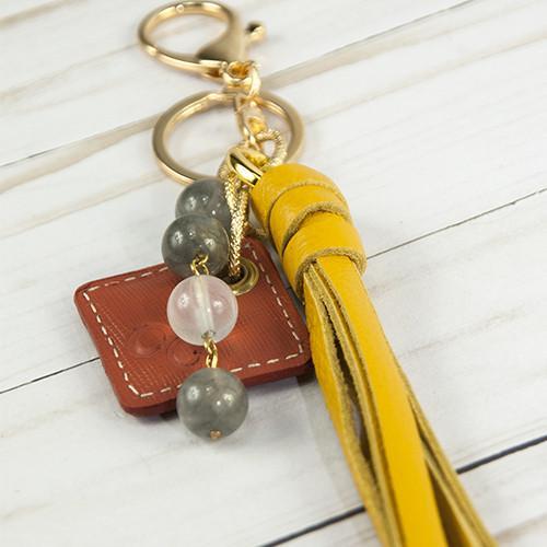 ClaudiaG Lucca Bag Charm- Yellow
