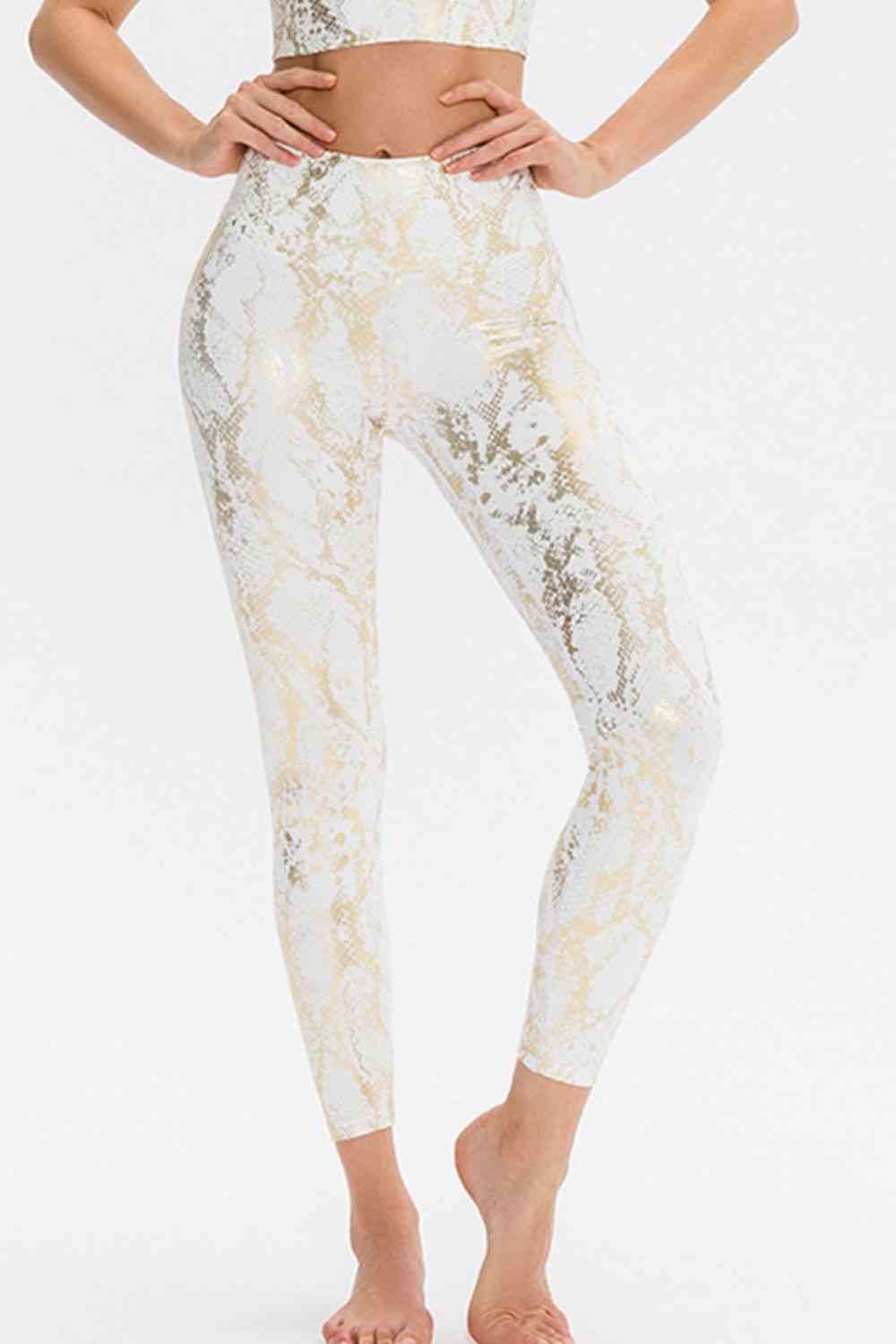 ClaudiaG Animal Print Slim Sports Pants