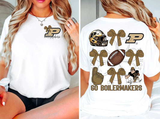 Go Boilermakers Bow | Tee | Sweatshirt | Hoodie