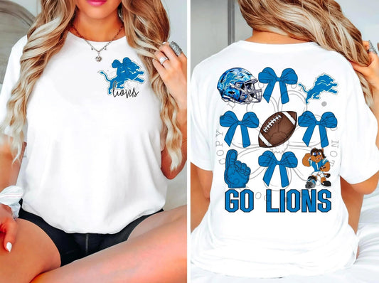 Go Lions Bow | Tee | Sweatshirt | Hoodie