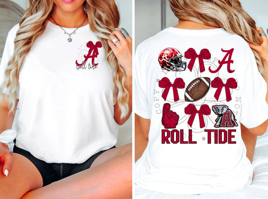 Roll Tide  Bow | Tee | Sweatshirt | Hoodie