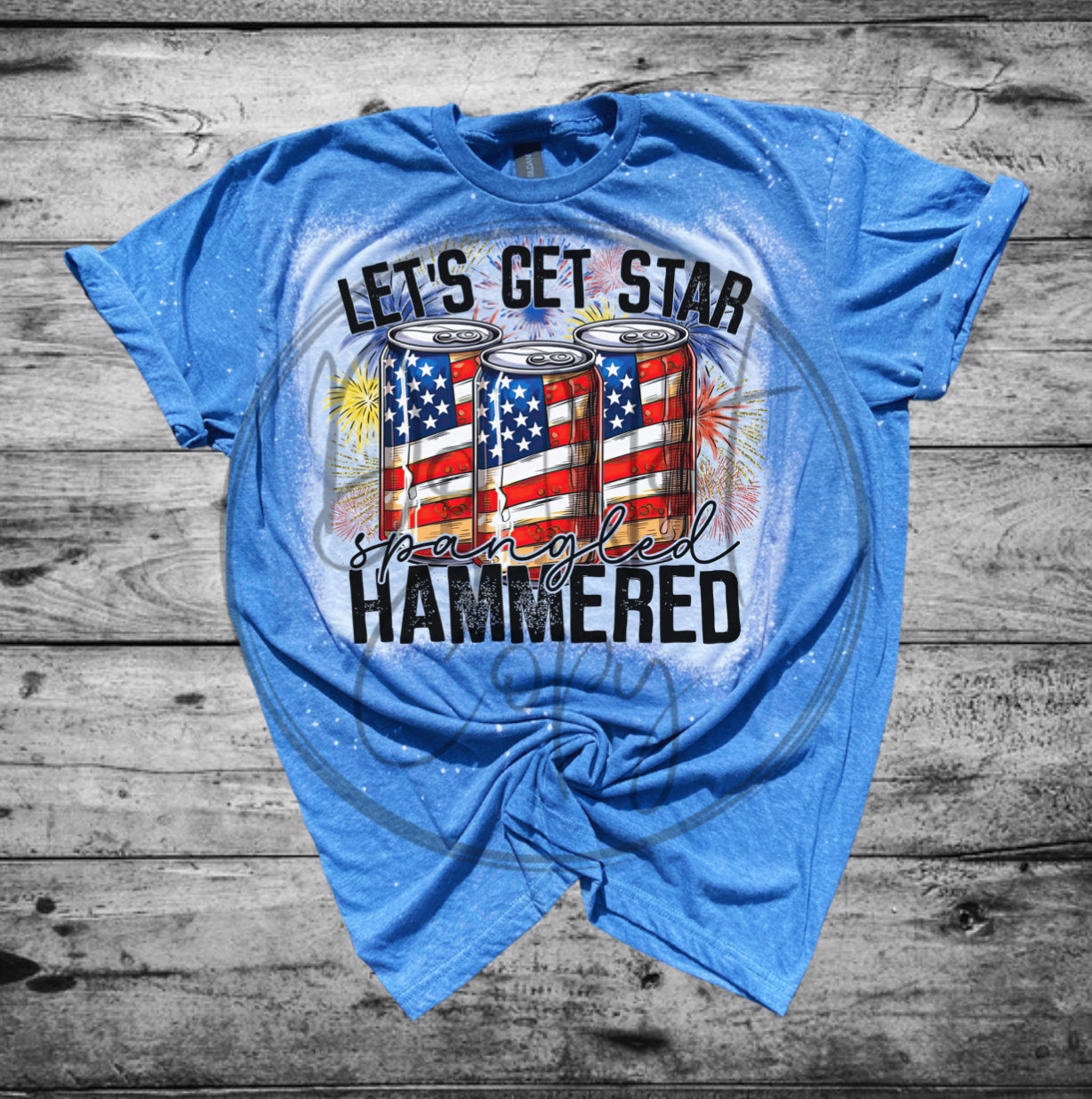 Star spangled hammered Tee