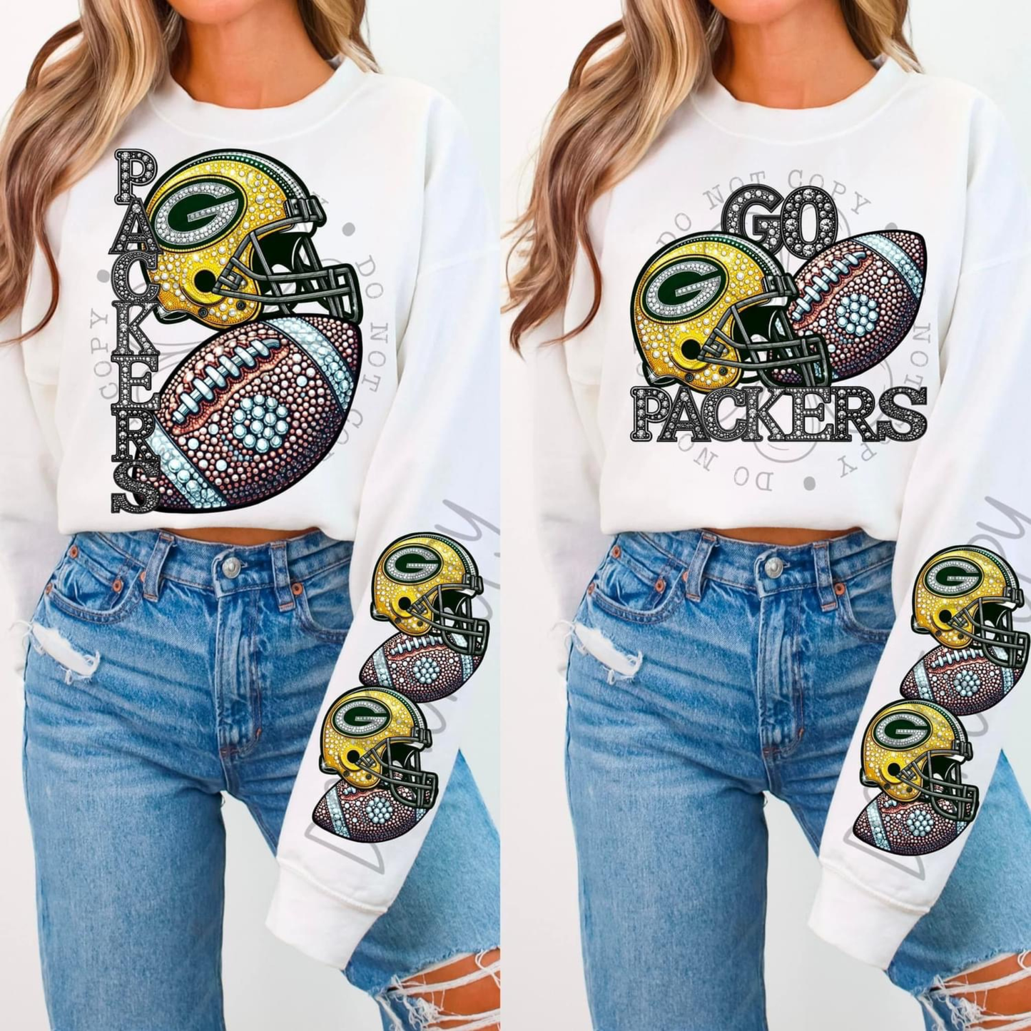 Rhinestone Packers | Sweatshirt OR Hoodie