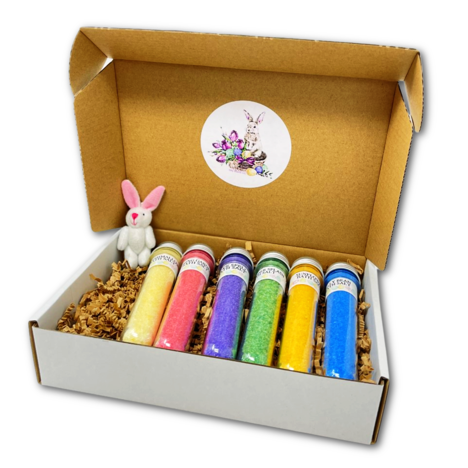 Spring Easter Bath Salt Vial Sampler/ salt vial gift set / gift box