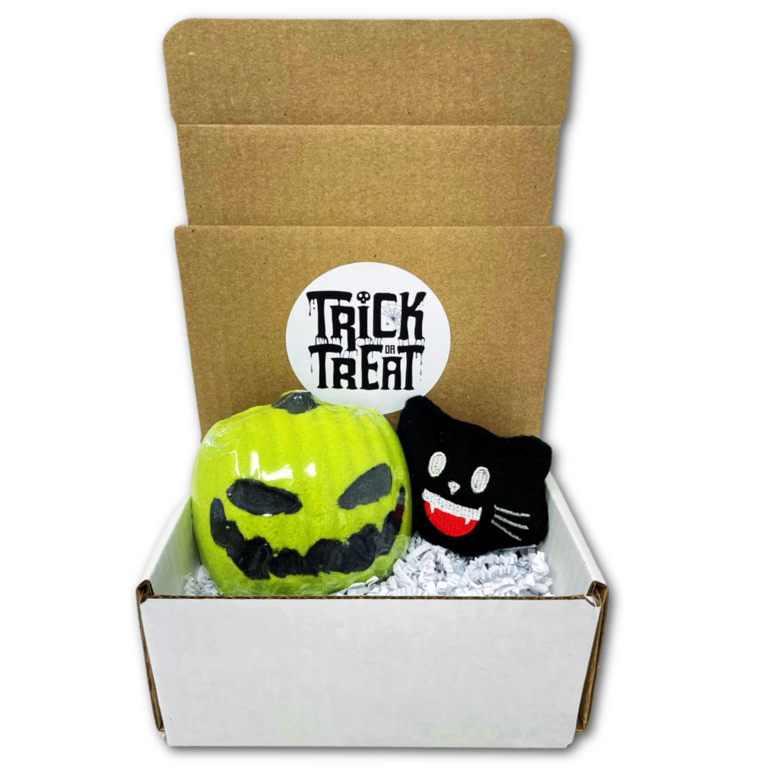 Halloween Gift Box with Plush and Jack O Lantern Bath Bomb