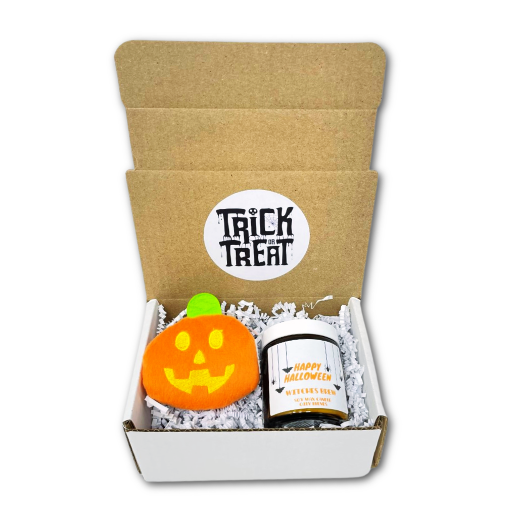 Halloween Gift Box with Candle and Plush