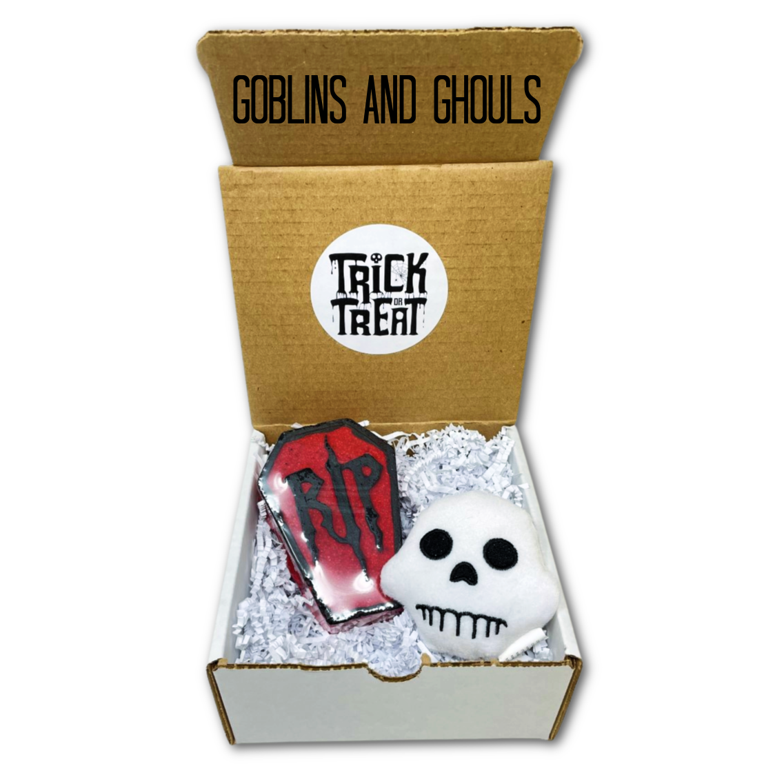 Halloween Gift Box with Plush and Coffin Bath Bomb