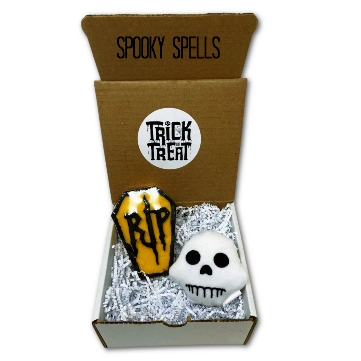 Halloween Gift Box with Plush and Coffin Bath Bomb