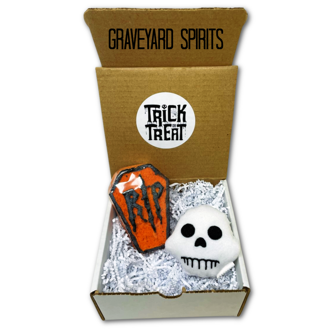 Halloween Gift Box with Plush and Coffin Bath Bomb