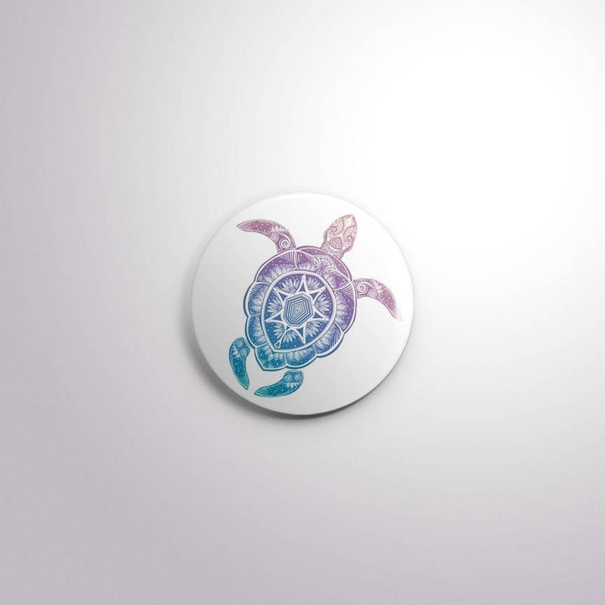 Exchangeable Badge Button Turtles