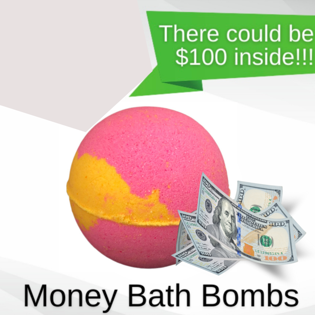 Papaya & Mango C-Note Surprise Money Bath Bomb