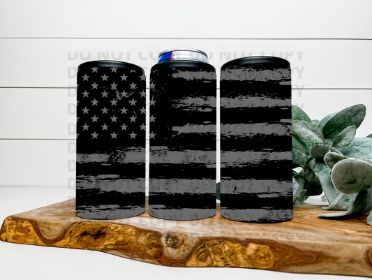 Distressed Blacked Out Flag 4 N 1