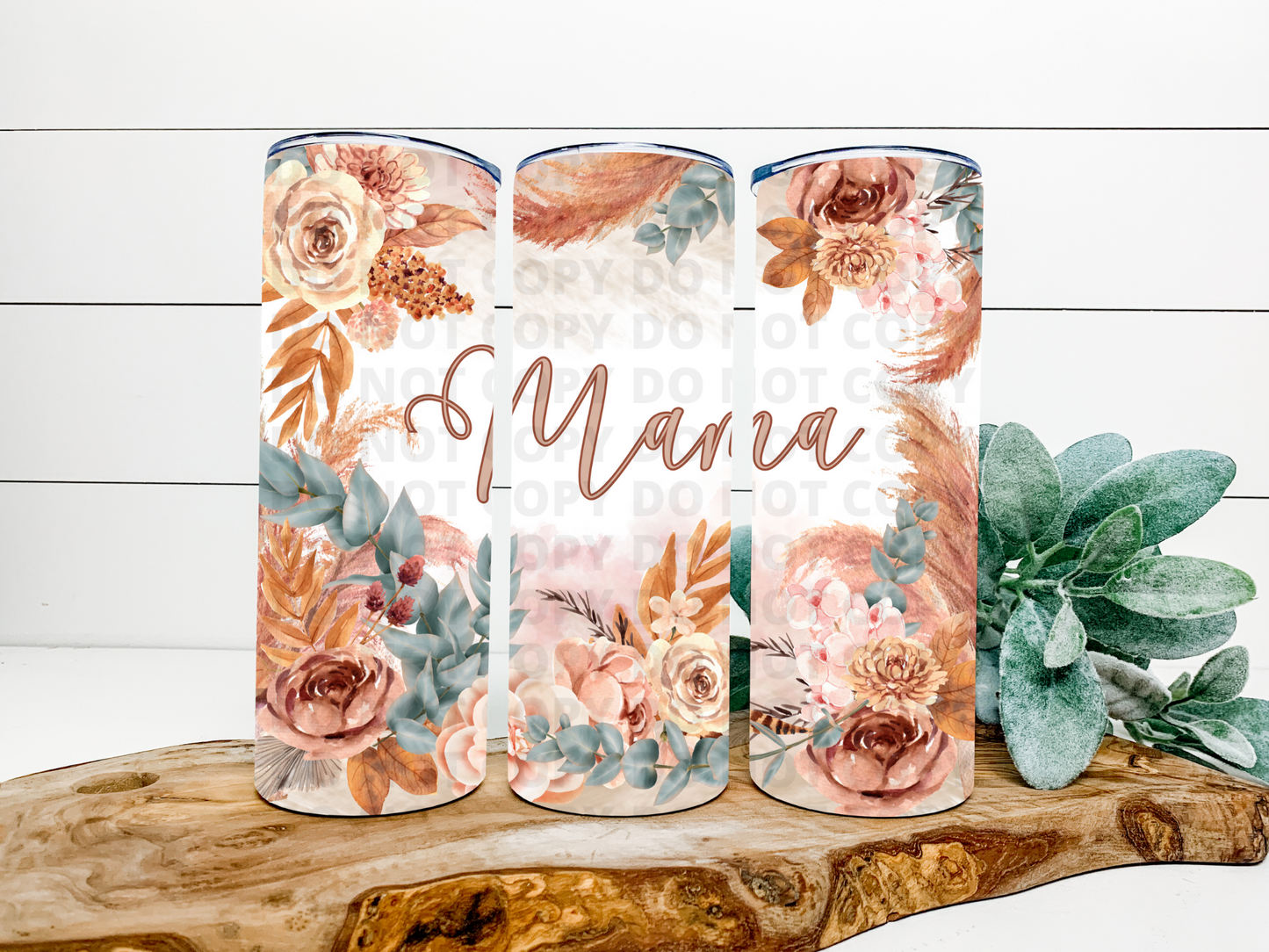 Mama Floral Stainless Steel Tumbler