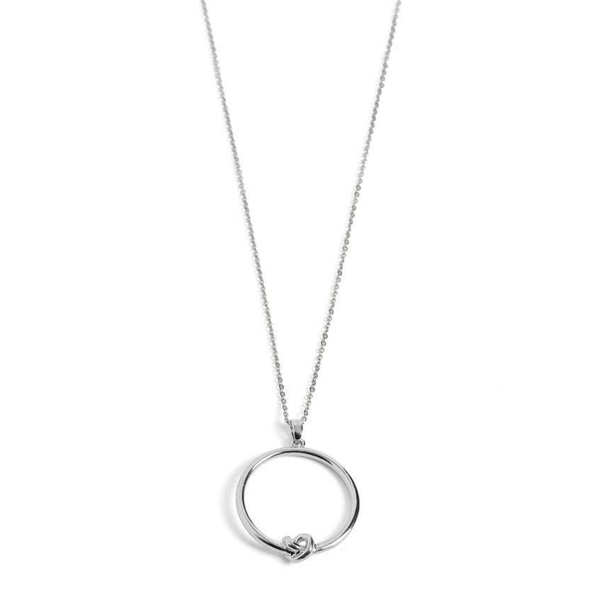 Silver Knot Necklace