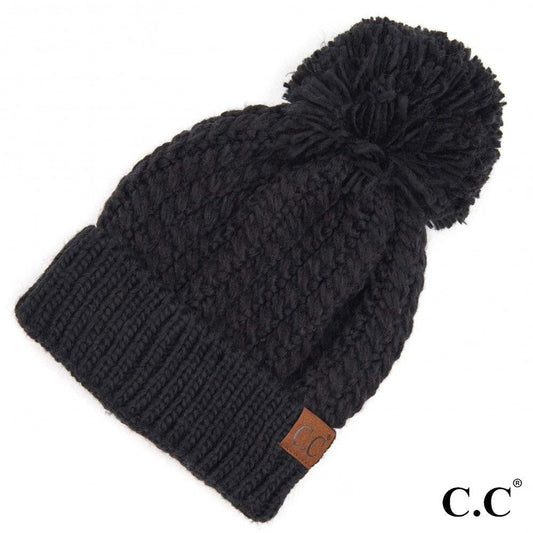 CC Beanie with Pom - Black II