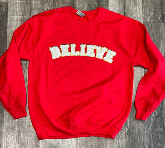 🎅🏼 BELIEVE 🎅🏼 Chenille PATCHES