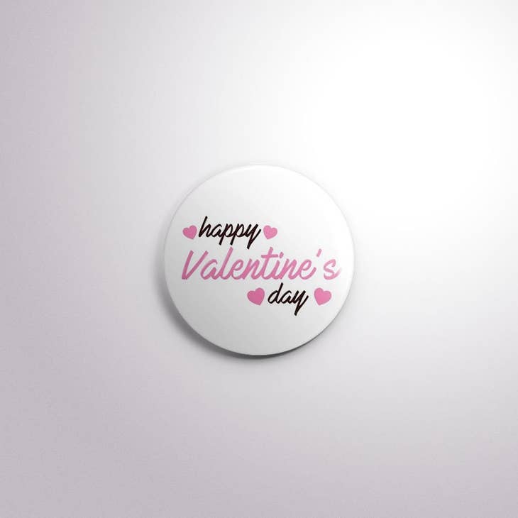 Exchangeable Badge Button Valentines Day