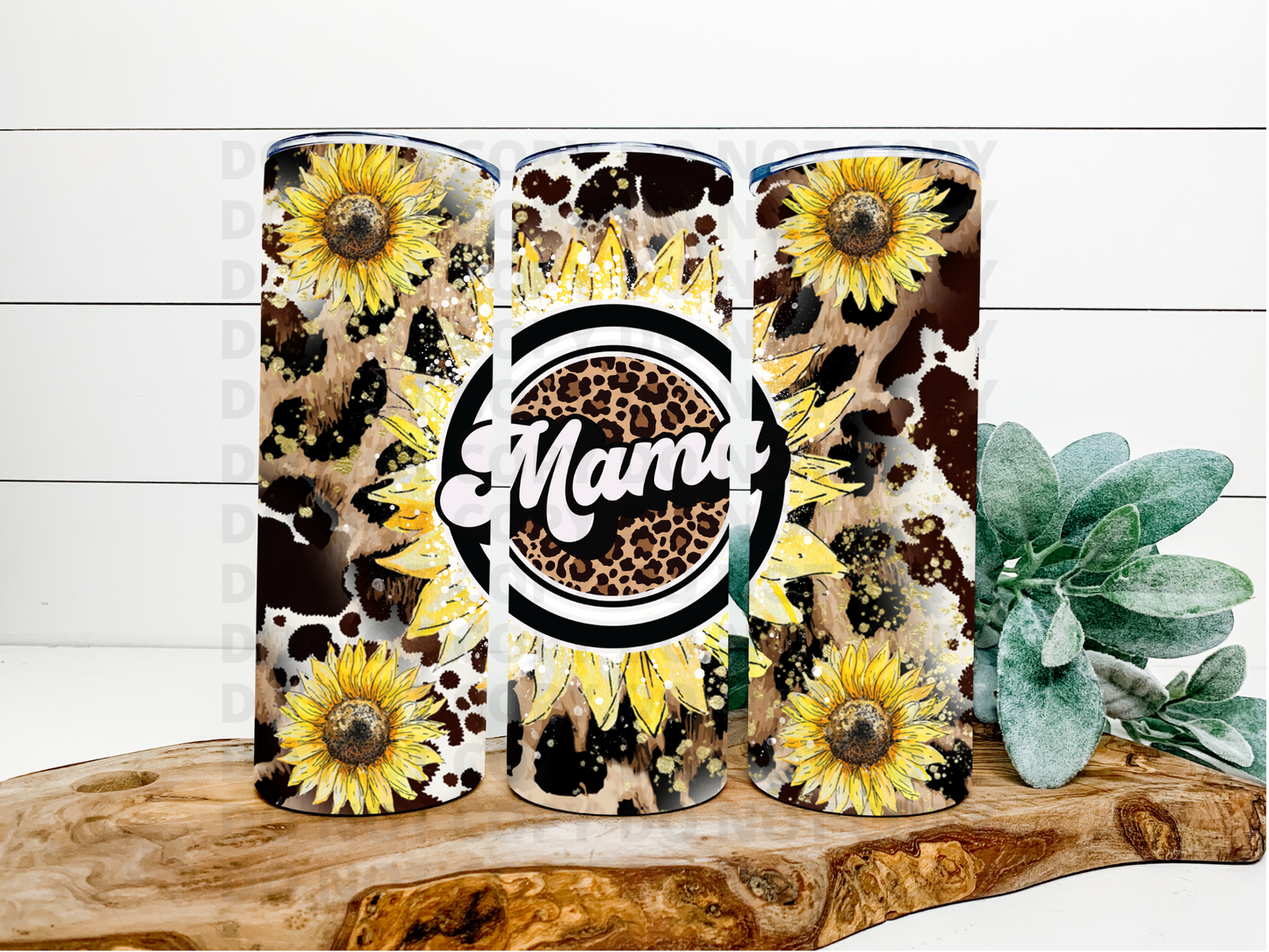 Mama Cow Sunflower Tumbler