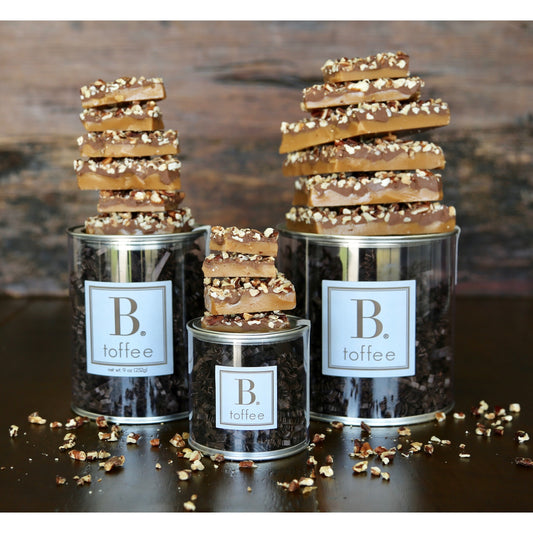 B. toffee 3oz Signature Toffee Canisters