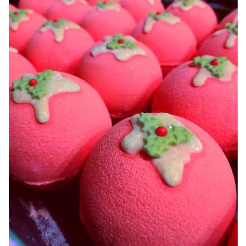 Christmas Pudding Holiday Bath Bomb Festive Gift Box Yule