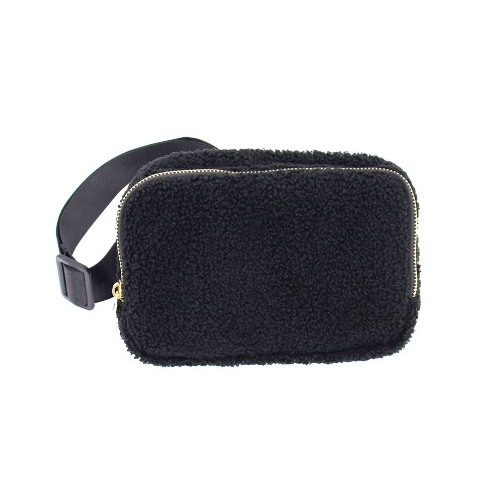 Sherpa Fannie Waist Pack Bag in Black