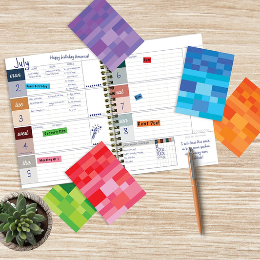 Rainbow Write On Color Coding Planner/Calendar Stickers