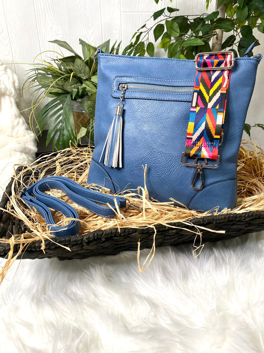 Marion Crossbody in Slate Blue