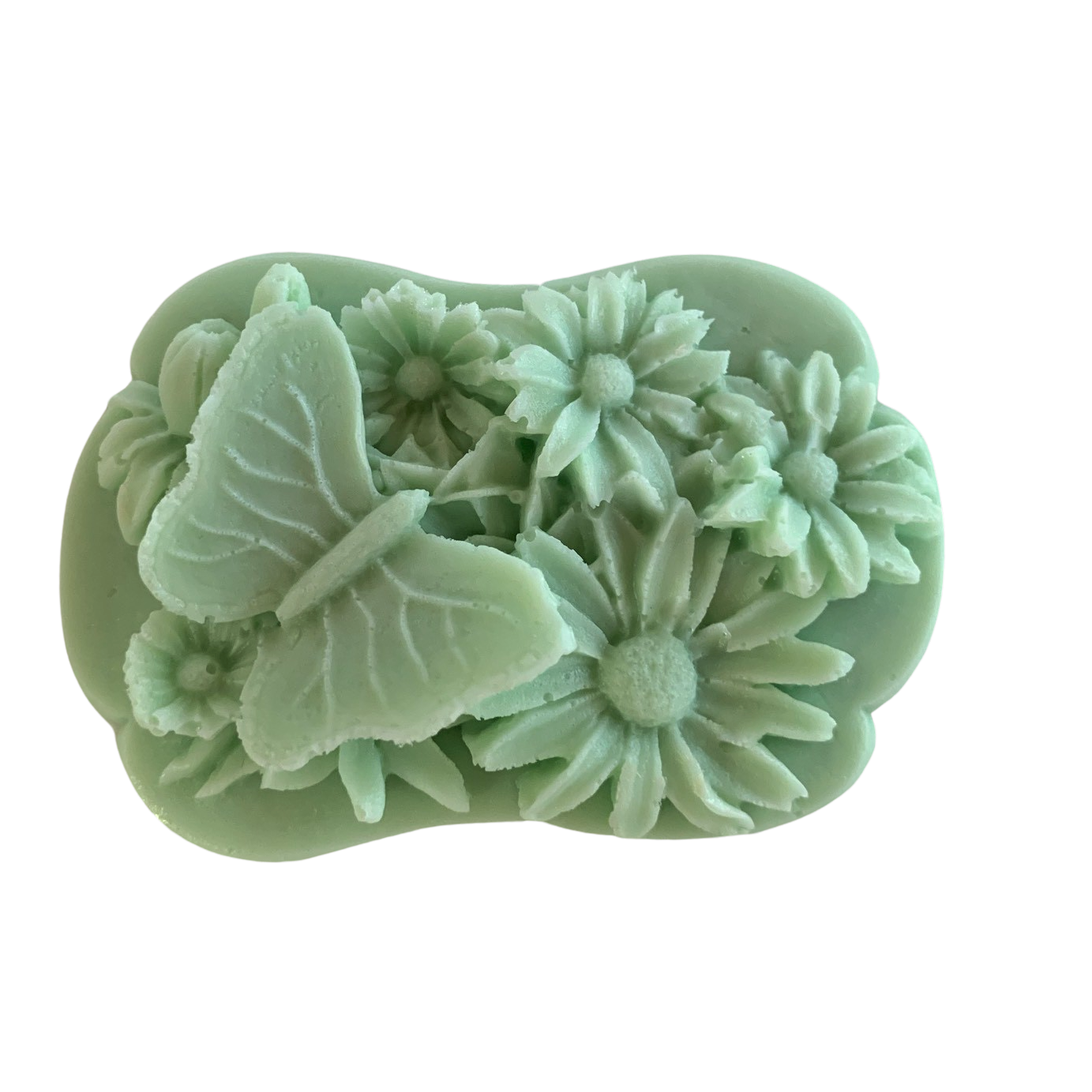 3D Butterfly and Flowers Bar of Soap