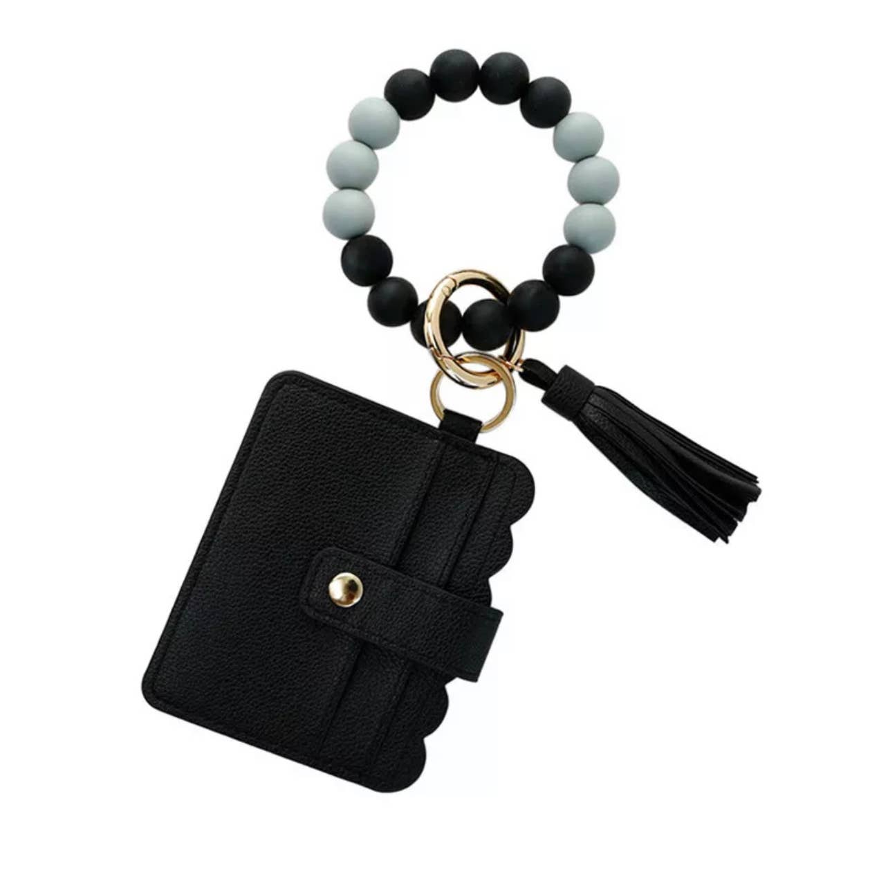 Wallet Wristlet Silicone Bead Tassel Keychains – Gifts From The Hart