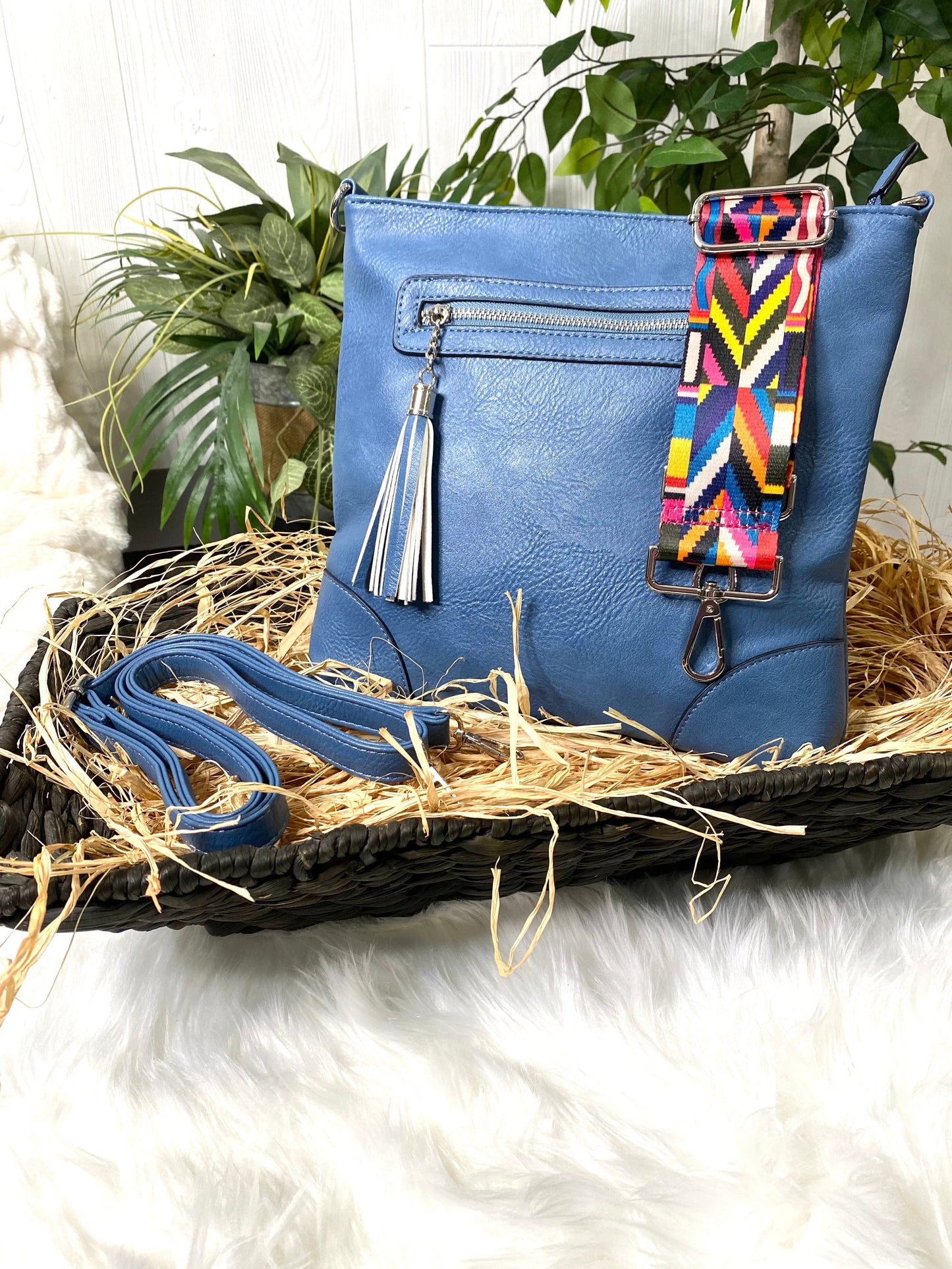 Marion Crossbody in Slate Blue