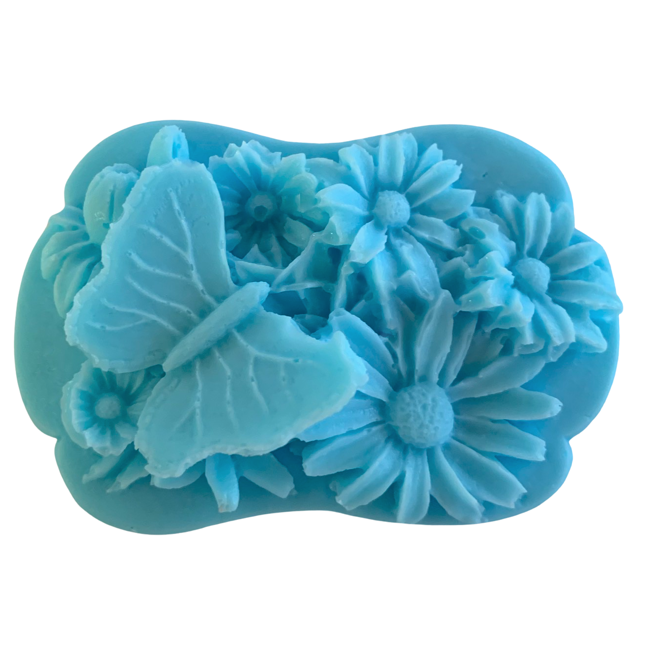 3D Butterfly and Flowers Bar of Soap