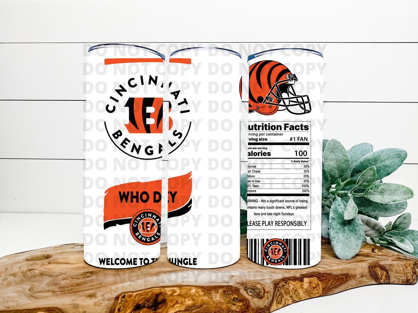 Bengals Claw Stainless Steel Tumbler