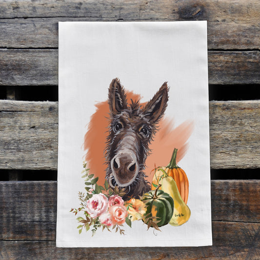 Donkey Tea Towel, 'Ralph' Dish Towel, Fall Kitchen Decor