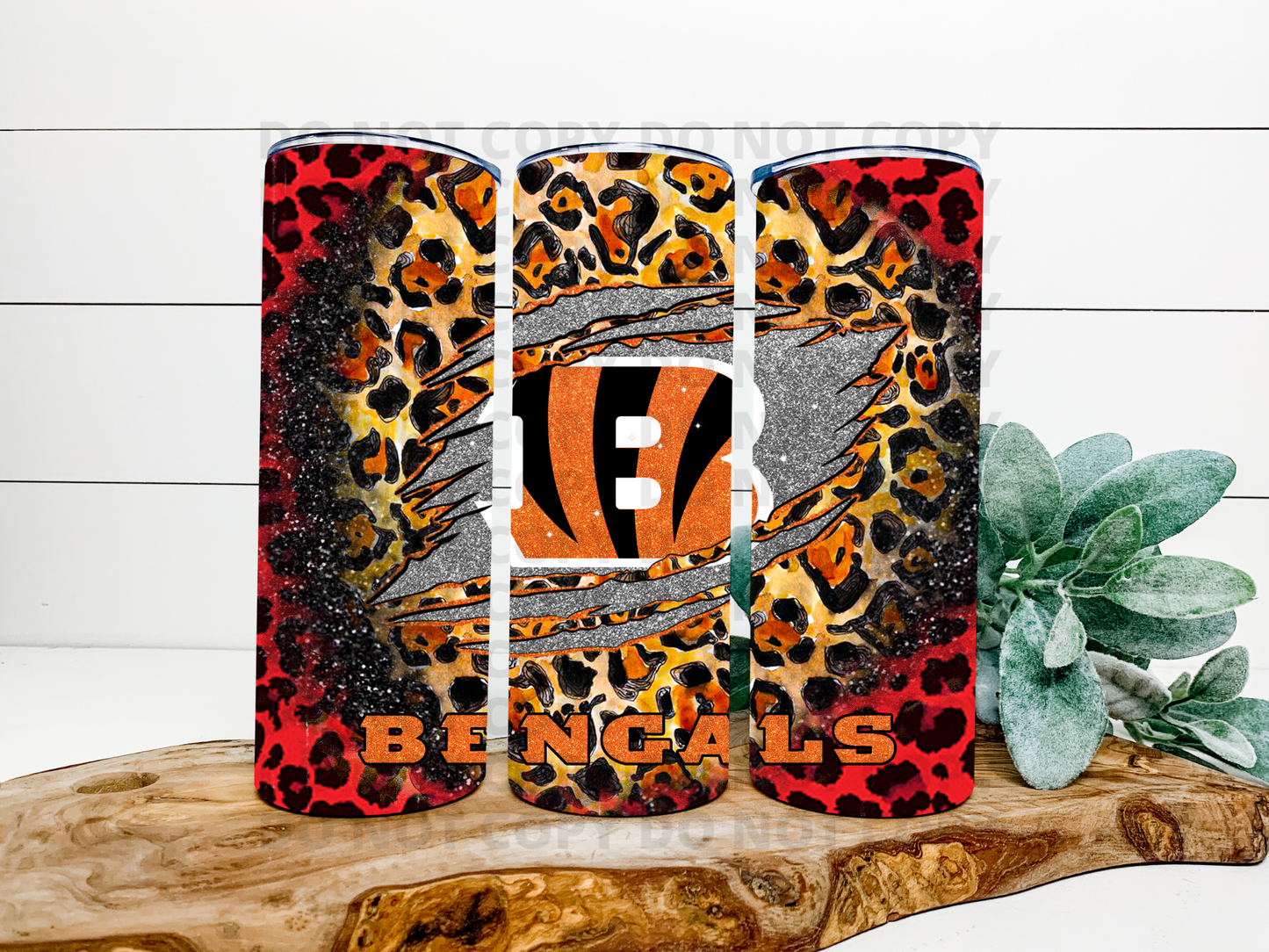 Bengals Leopard Stainless Steel Tumbler