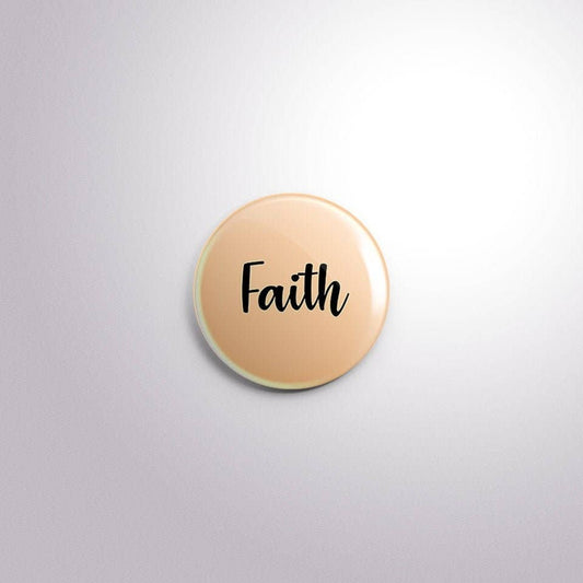 Exchangeable Badge Button Faith