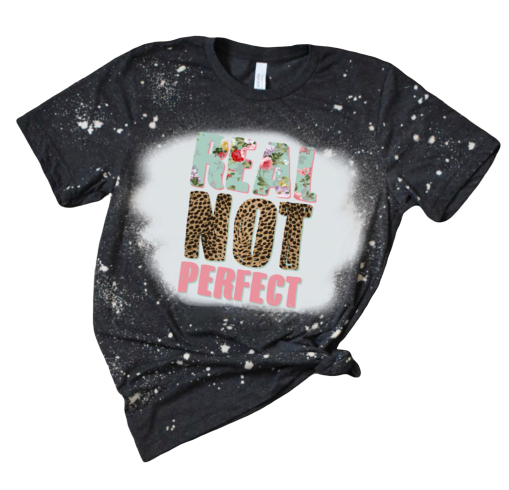 Distressed real not perfect tee