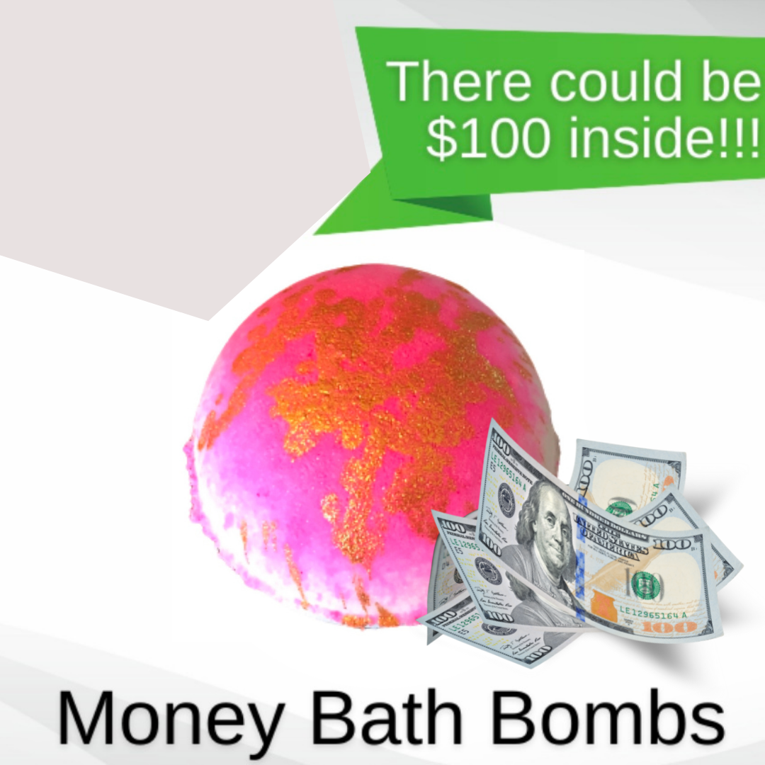 Strawberry Jam C-Note Surprise Money Bath Bomb