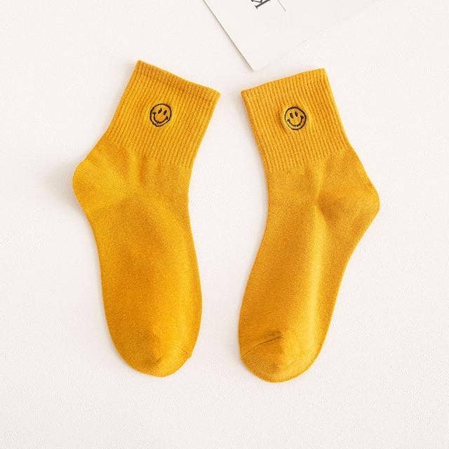 Smiley Quarter Socks