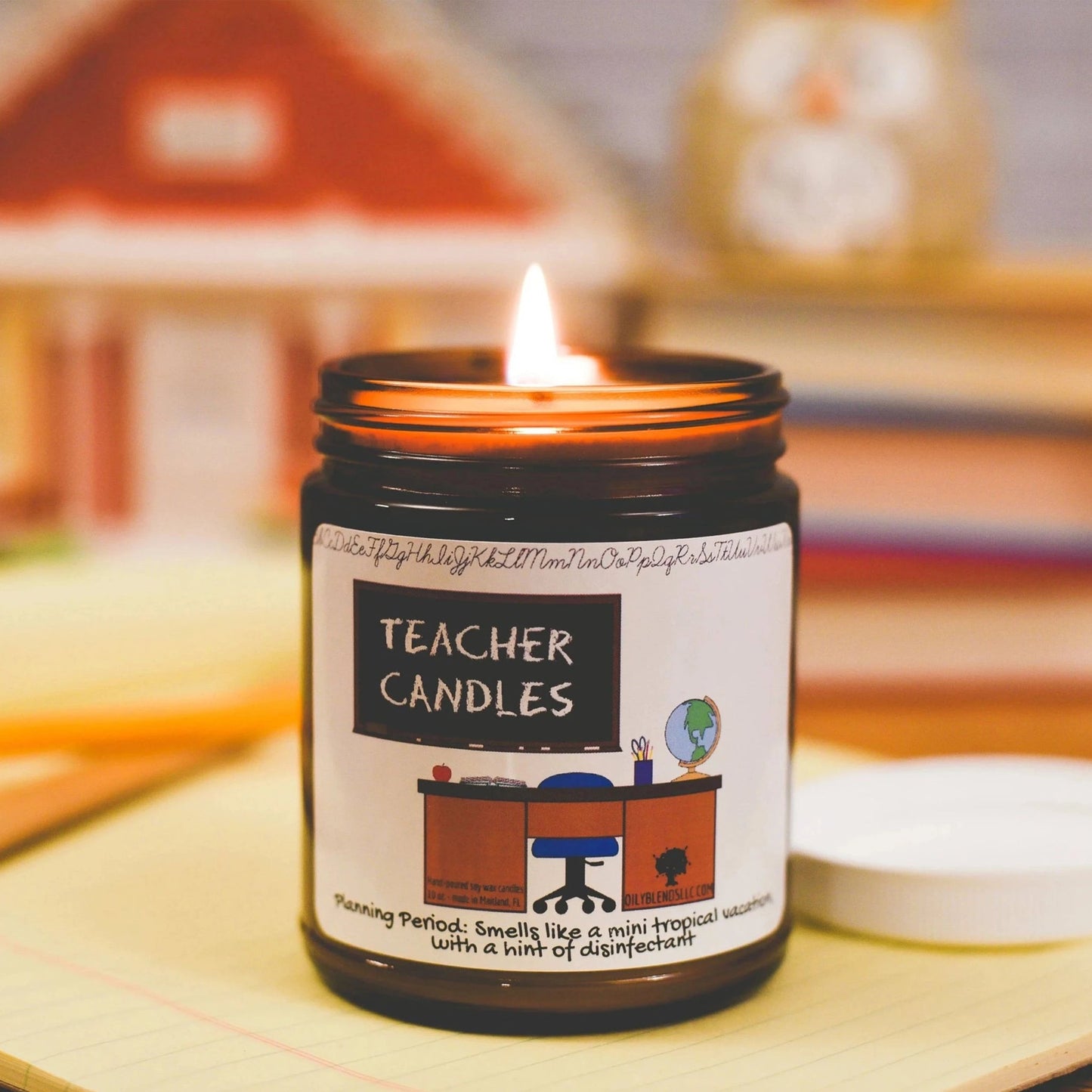 Mini Teacher Candles - 25 Hour Burn Time Soy Wax Candles