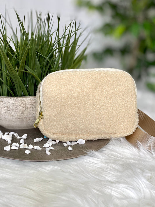 Sherpa Fannie Waist Pack Bag in Oatmeal