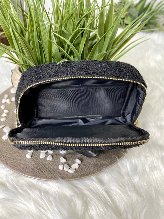 Sherpa Fannie Waist Pack Bag in Black