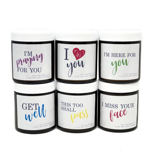 Message Candles - 25 Hour Burn Time Soy Wax Candles